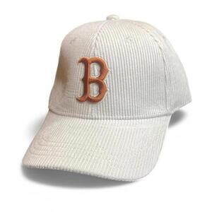 Corduroy Boston Red Sox structured adjustable hat